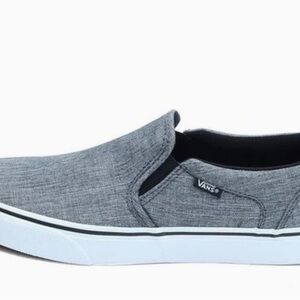 Vans Gray Slip-On Loafers for Effortless Style
